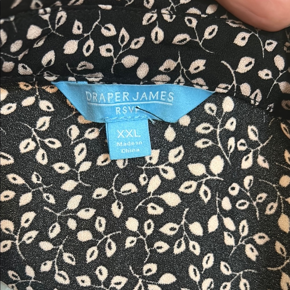 Draper James Floral Black and White Women's Dress - Picture 13 of 13